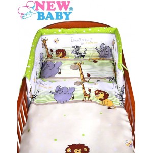 2-dielne posteľné obliečky New Baby Safari, zelené 